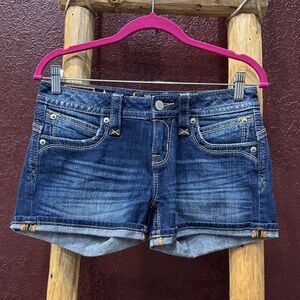 Rock Revival Dark Blue Jean Shorts